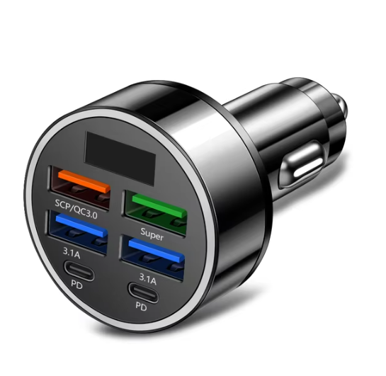 6 Port Car Charger